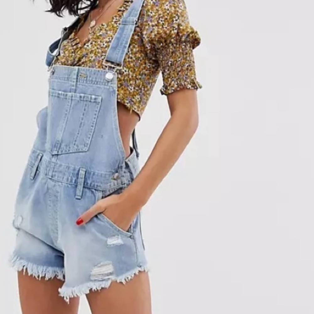 We The Free, Free People Denim Overalls Size 28